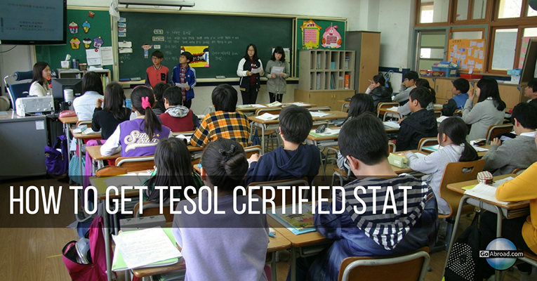 how to get tesol certification stat