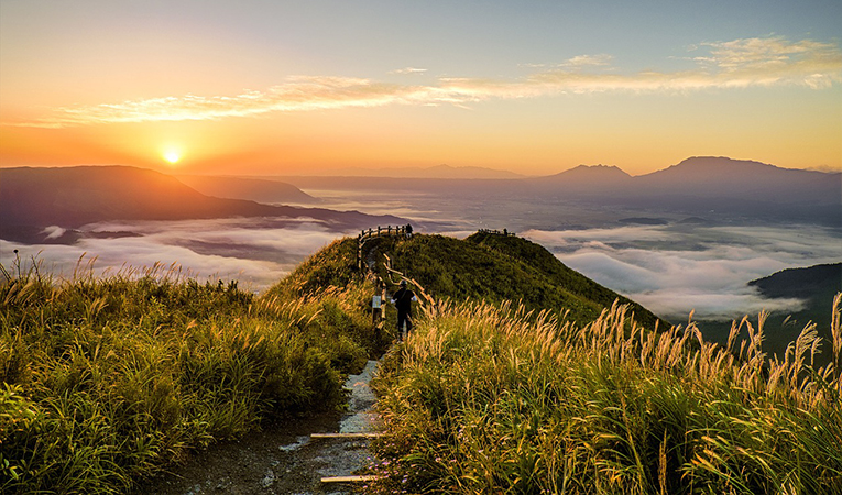 Sea of clouds in Kumamoto, Japan