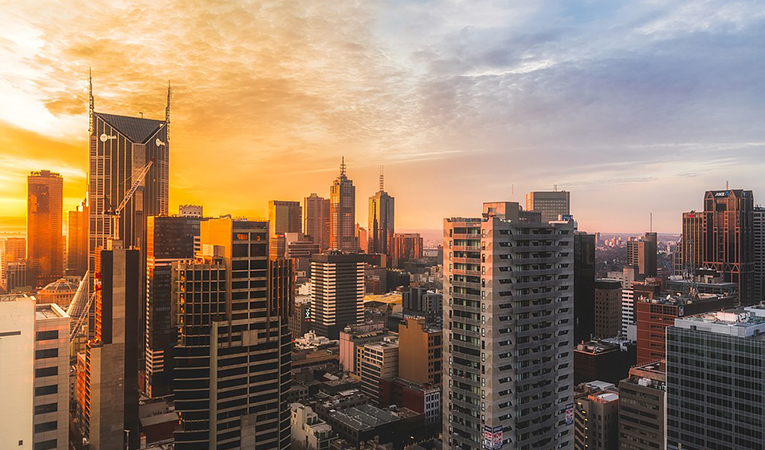 Cityscape of Melbourne, Australia