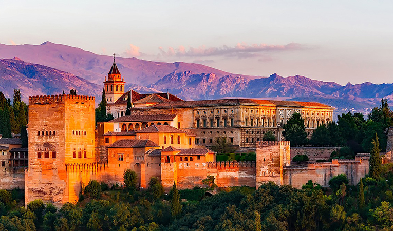 Charles V Castle in Granada, Spain