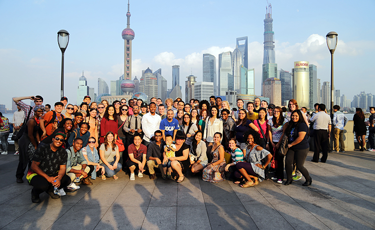 A group of foreign teachers in China