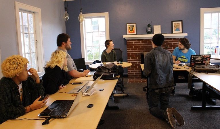 Post-gap year alternative wayfinding academy in class