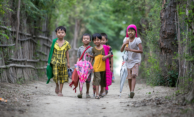 Burmese children
