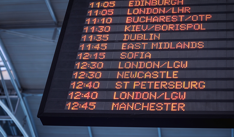 flight board times