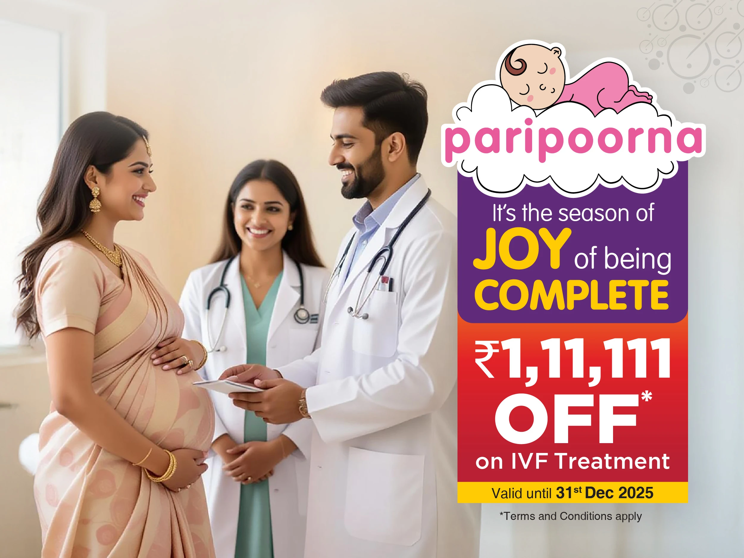 happy couple with a baby