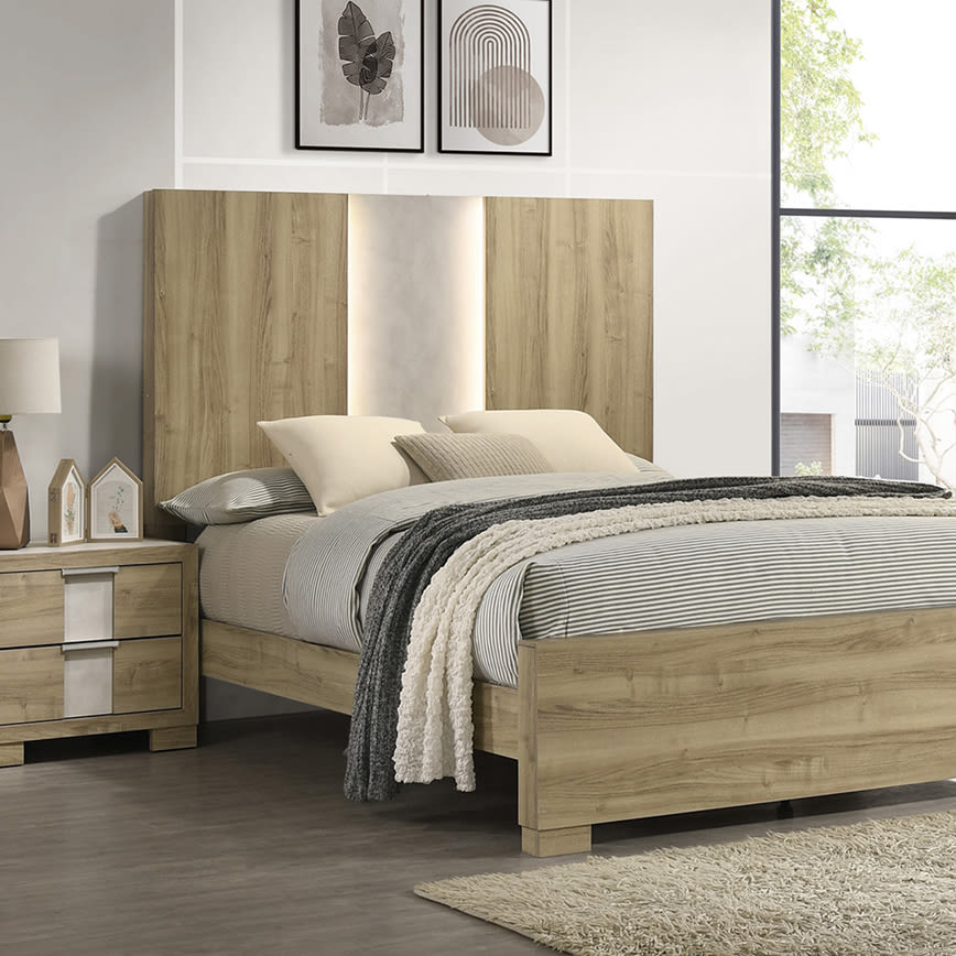 Zeller Natural 5-Piece Queen Bedroom Set