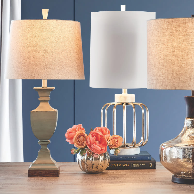 Alamos Table Lamp, Traditional Weathered Finish Table Lamp