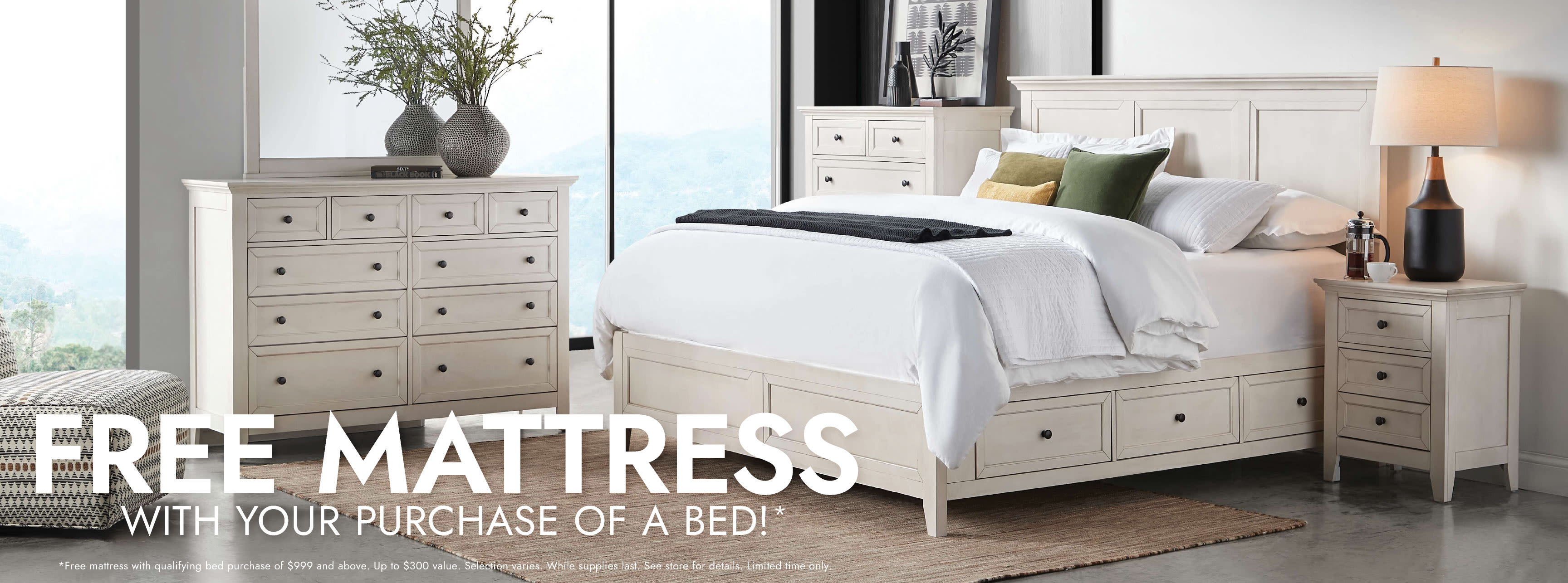 Free mattress with your purchase of a bed
