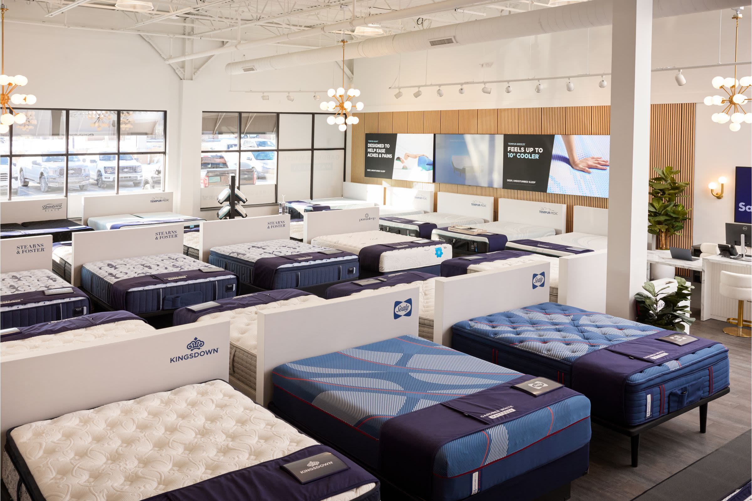 Gardner White Mattress showroom