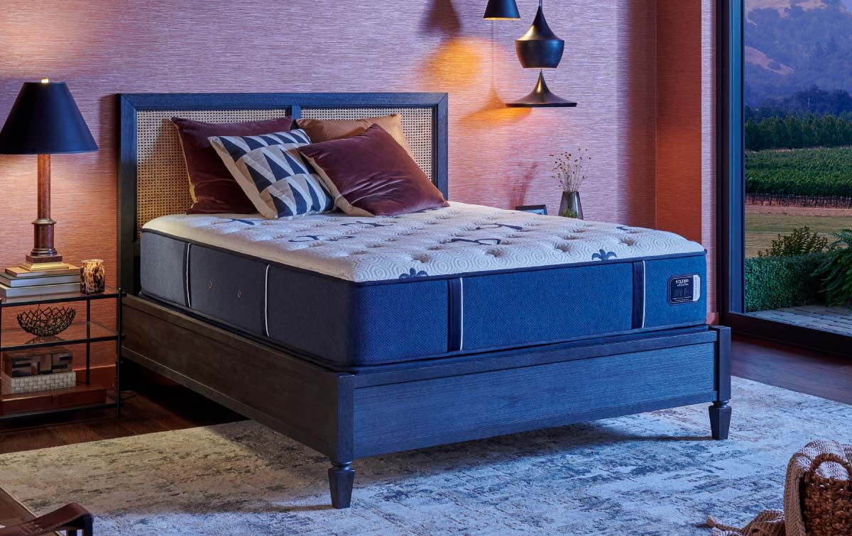 This plush mattress is an example of the Studio collection of beds from Stearns and Foster