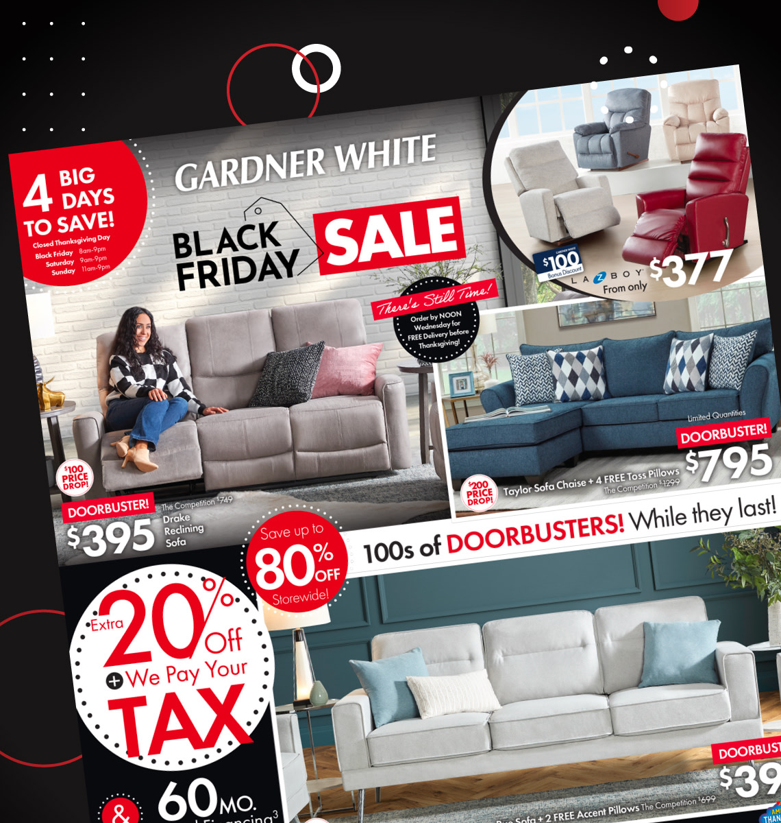 Black Friday Deals  Gardner White Furniture & Mattress Store