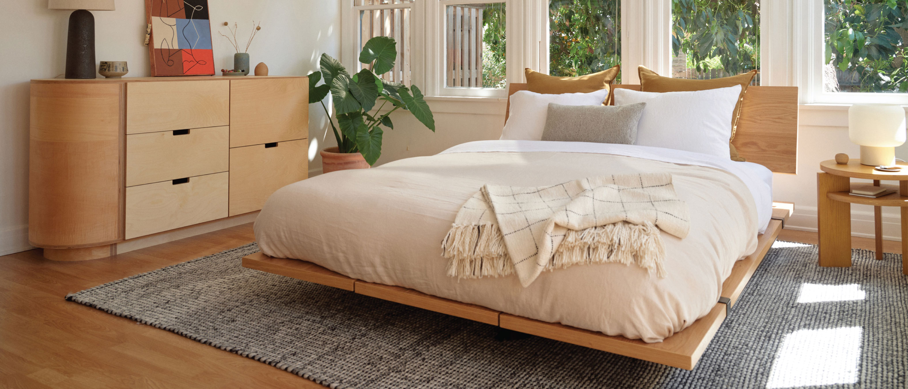 Bedroom featuring a Floyd bed.