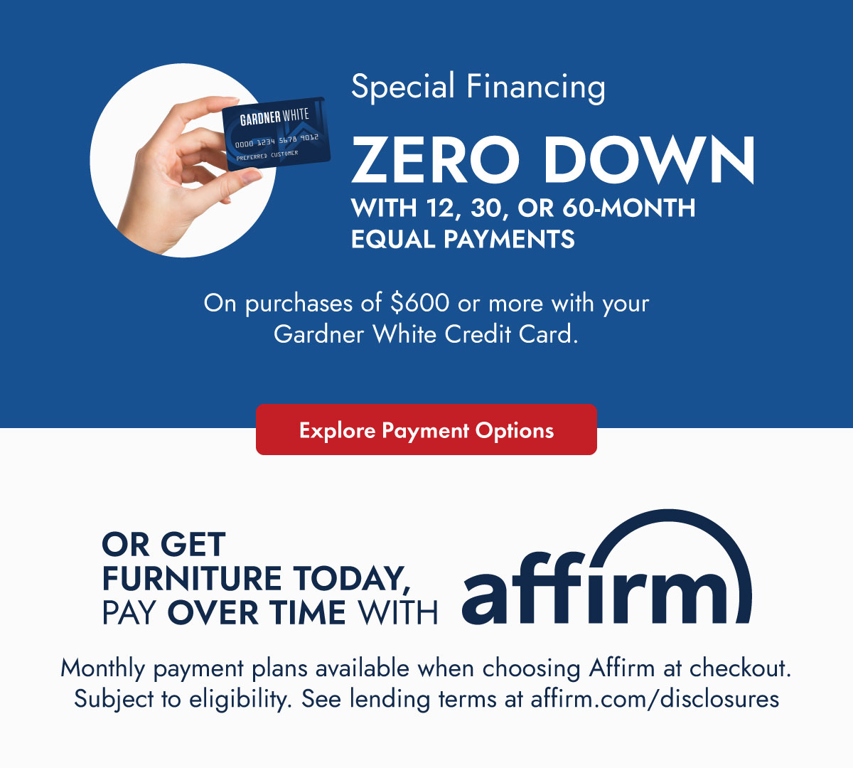 Explore Payment Options