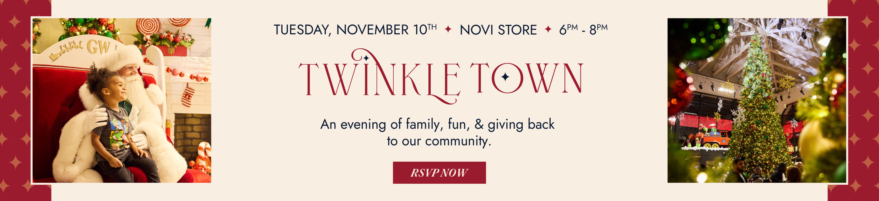Gardner White&rsquo;s 5th Annual Twinkle Town at the Novi store