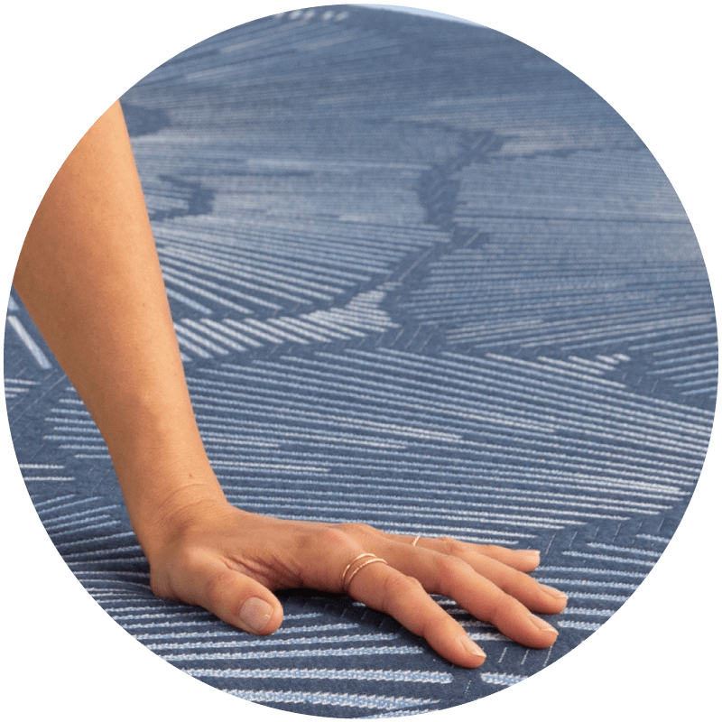 Hand on CoolFeel Fabric