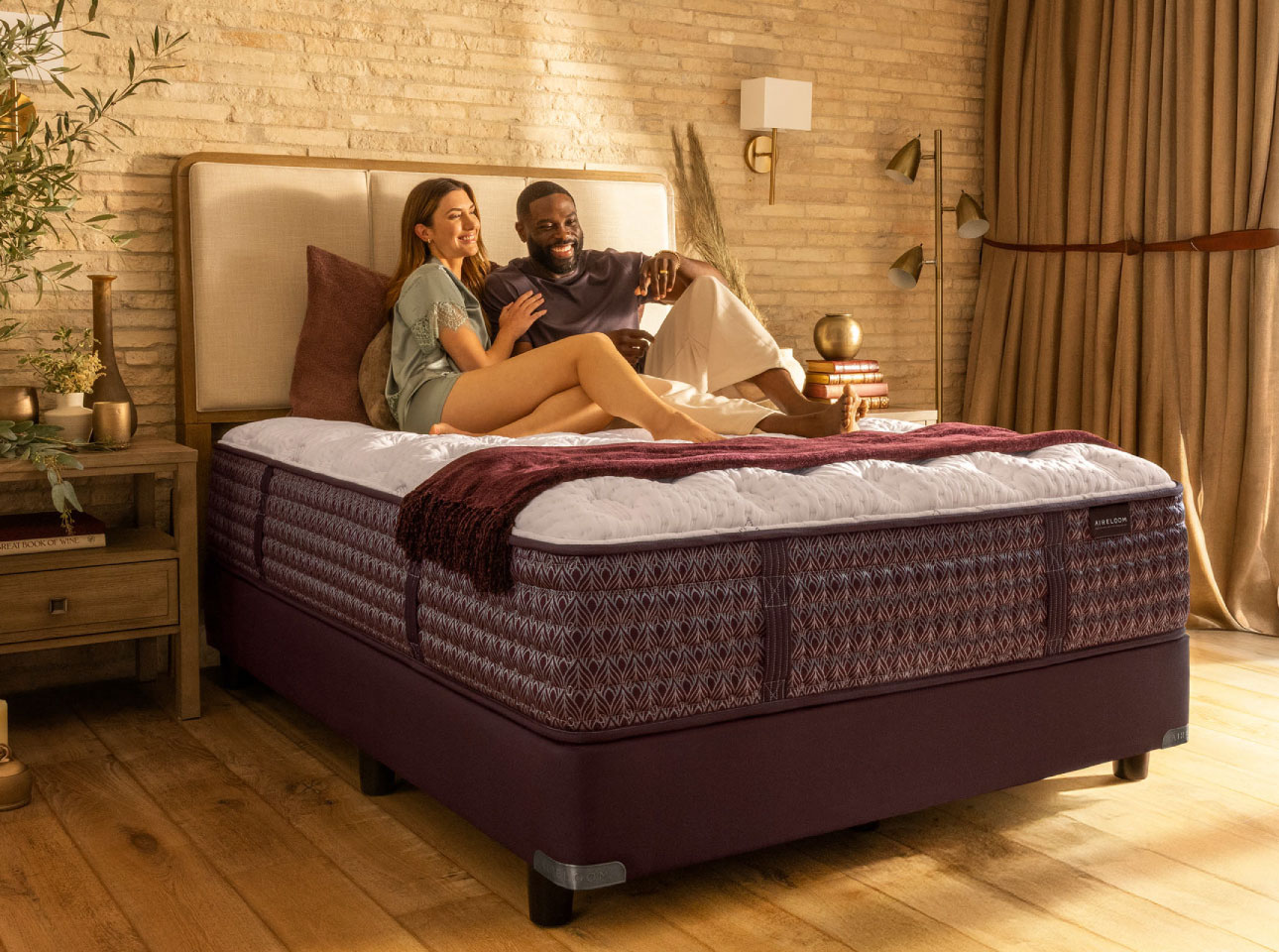 Bedroom featuring an Aireloom mattress.