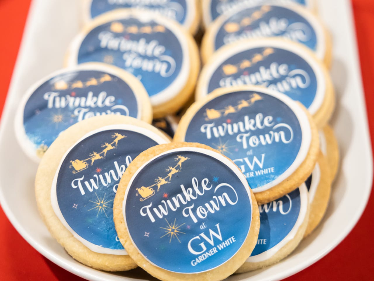 Cookies that have the Twinkle Town at Gardner White logo