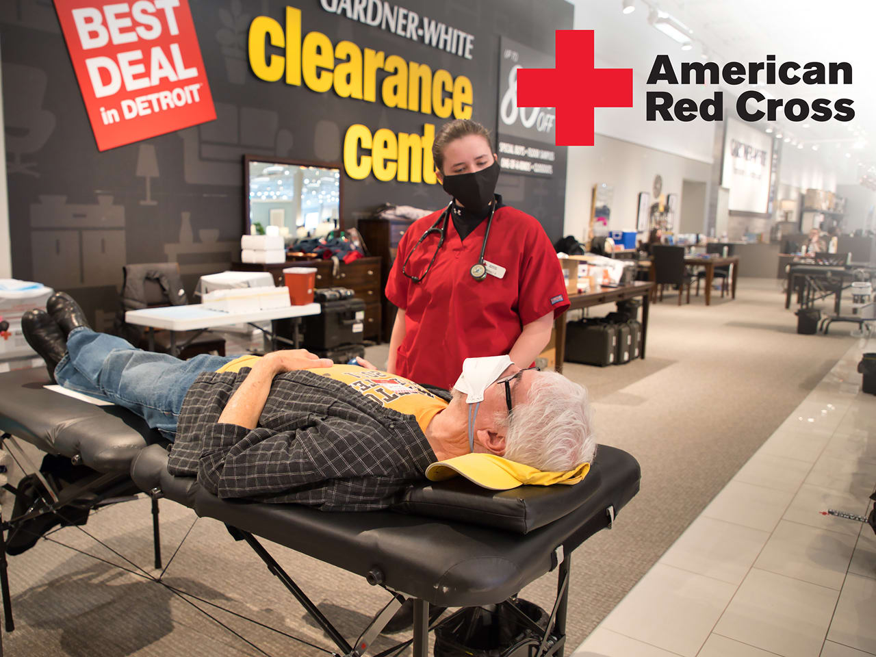 Blood drive at Gardner White store