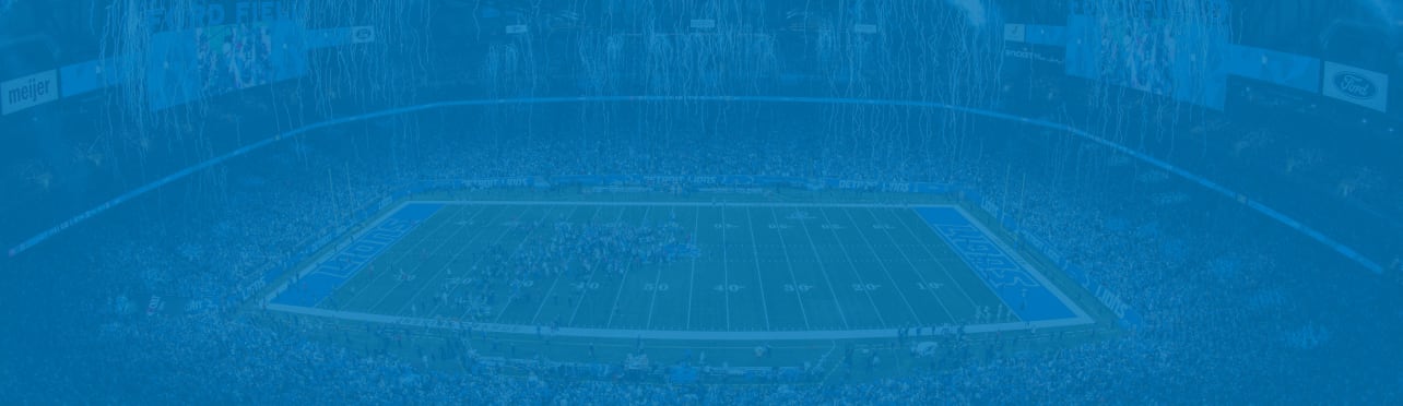 Ford field with blue overlay