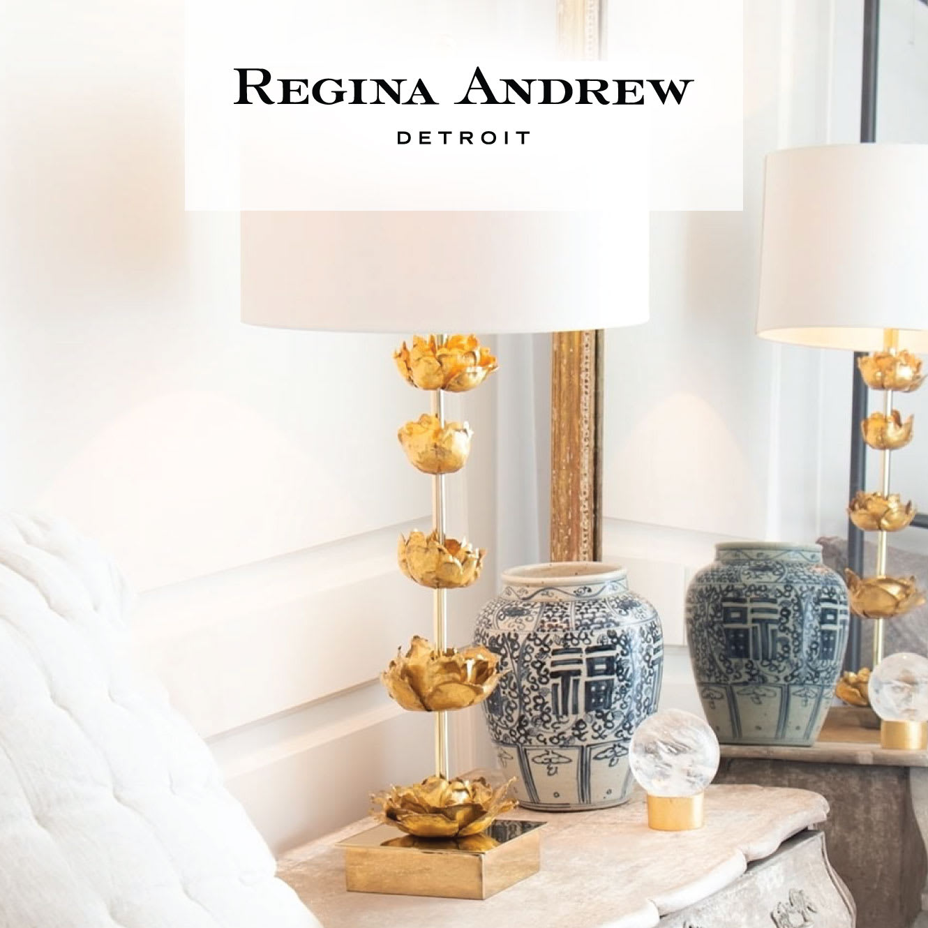 Regina Andrew lighting and decor.