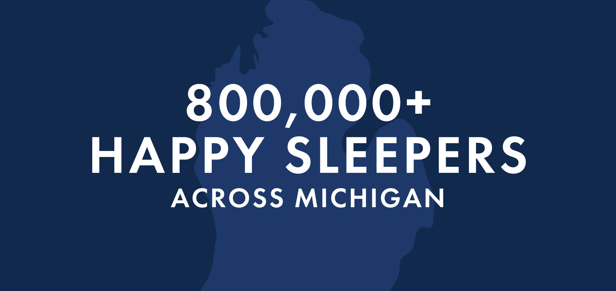 800,000+ happy sleepers across Michigan.
