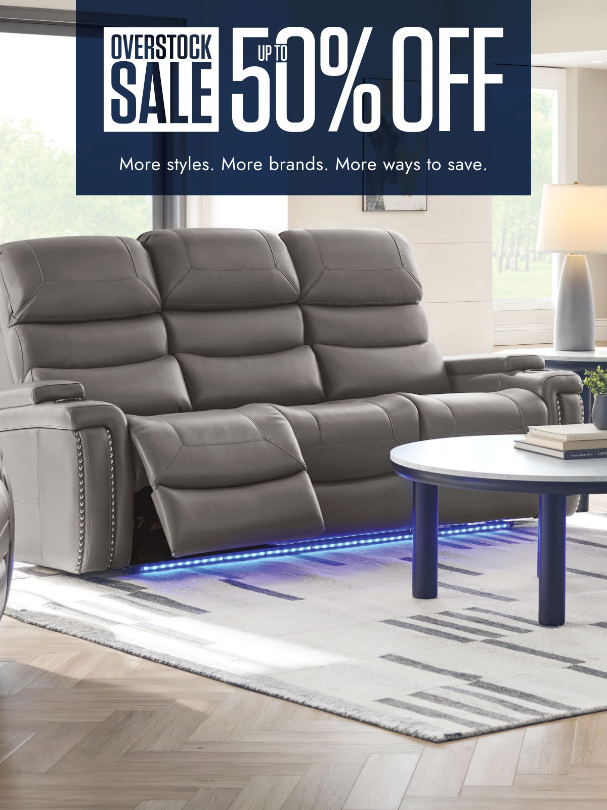 Overstock Sale. Up to 50% off. More styles. More brands. More ways to save.