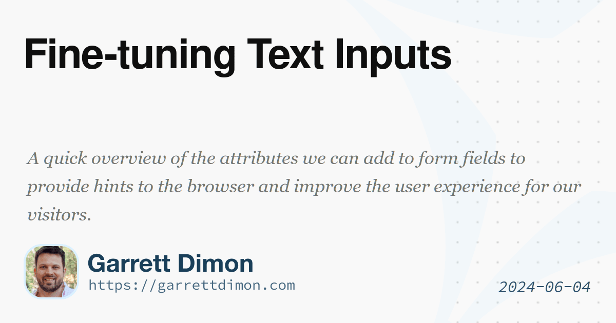 Poster for Fine-tuning Text Inputs