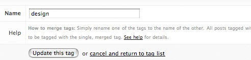 A screenshot of editing a tag in SimpleLog.