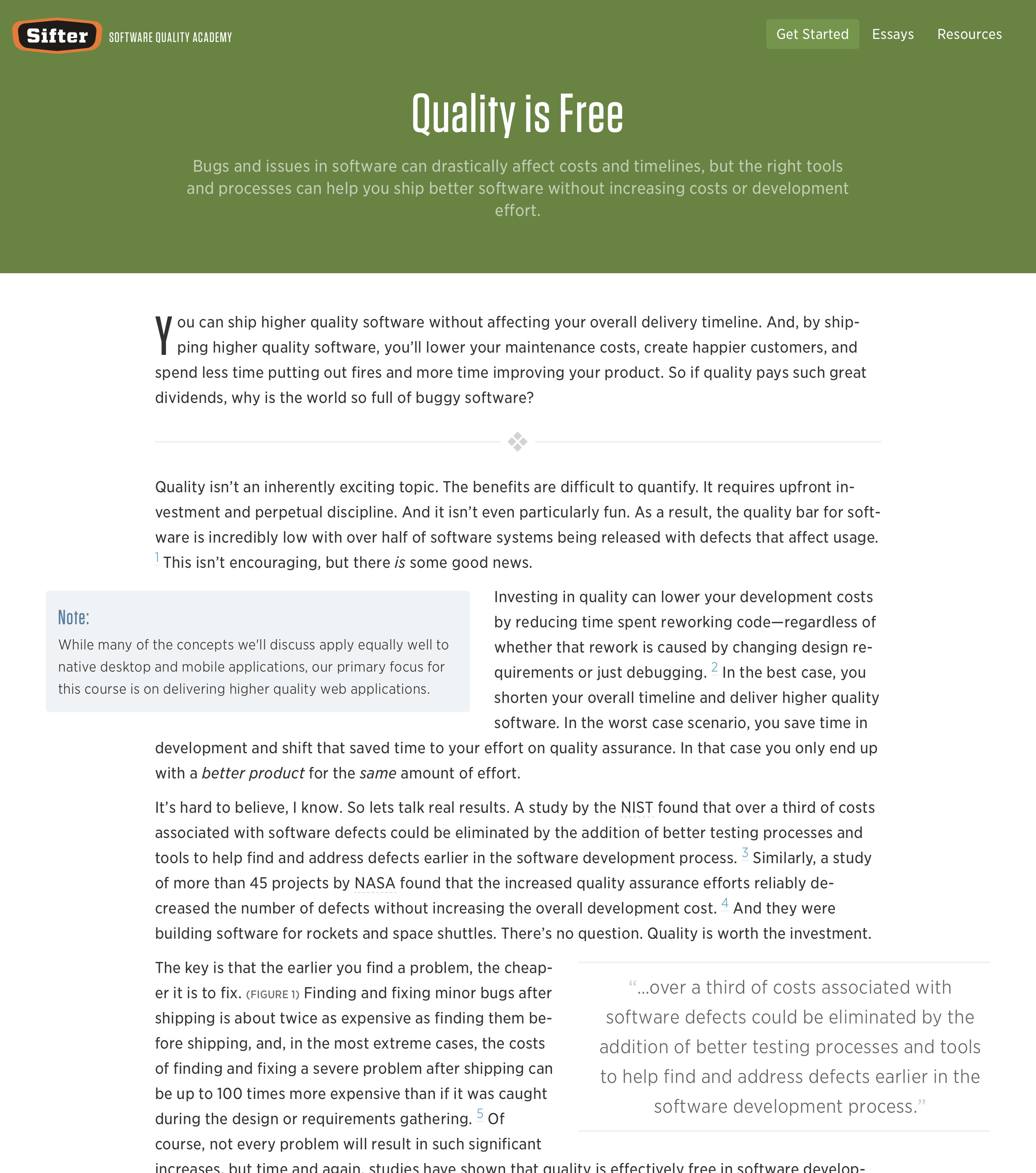A screenshot of the page layout showing pull quotes, callouts, and visual aids.