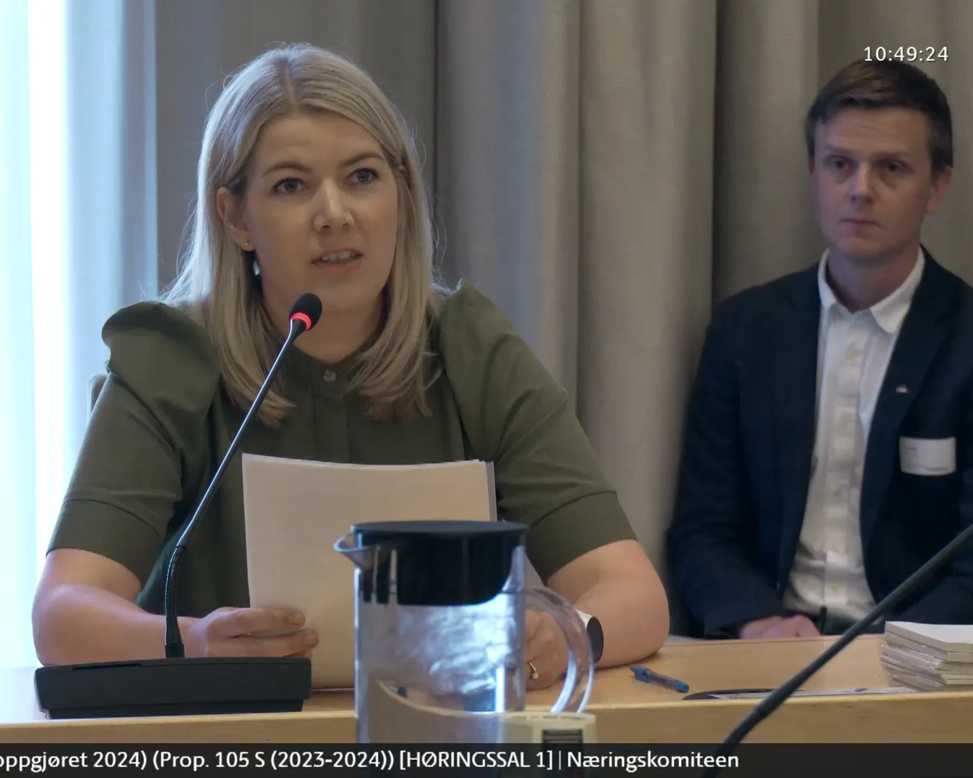 Gunn Jorunn Sørum i høring i næringskomiteen på Stortinget