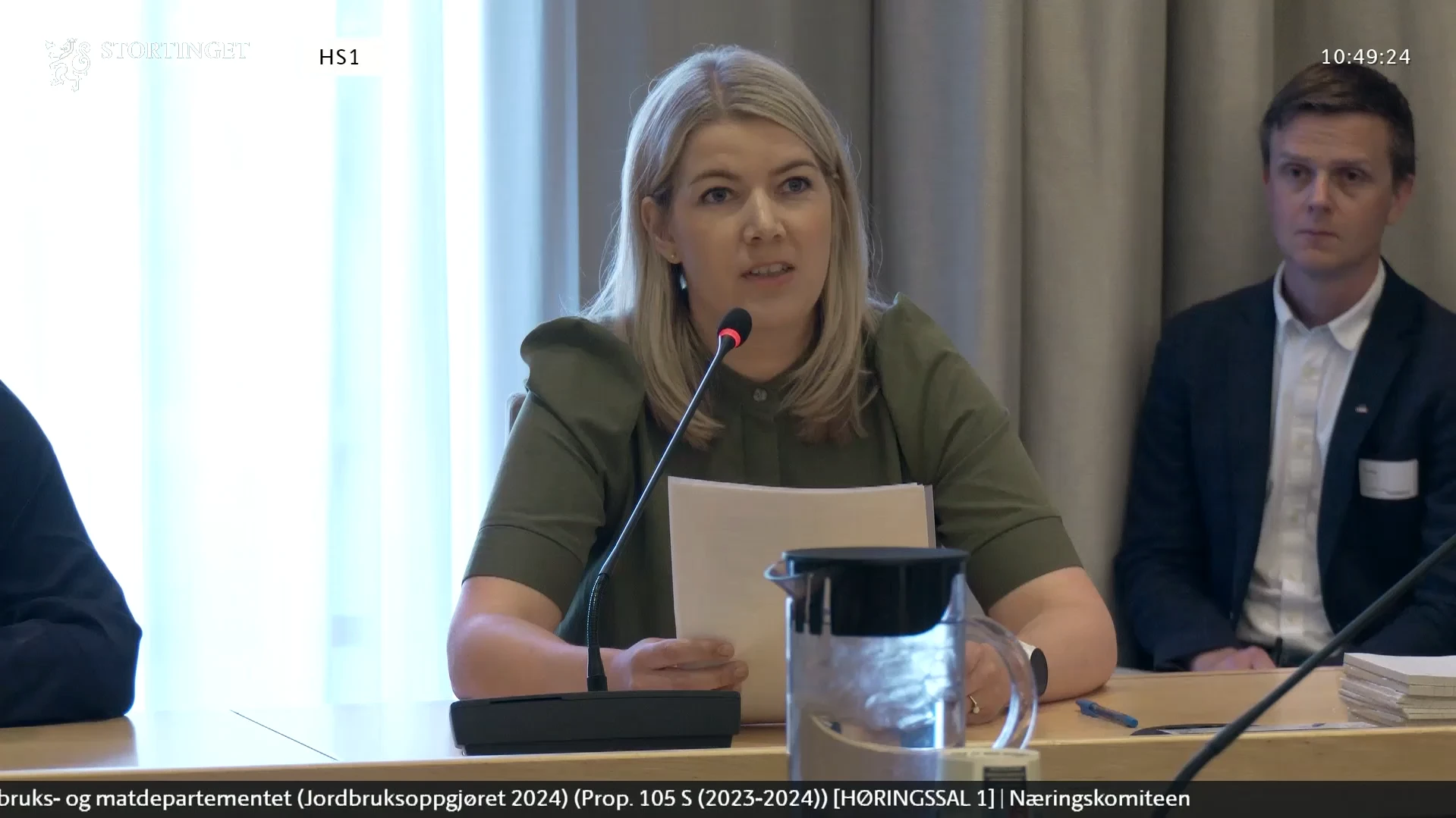 Gunn Jorunn Sørum i høring i næringskomiteen på Stortinget