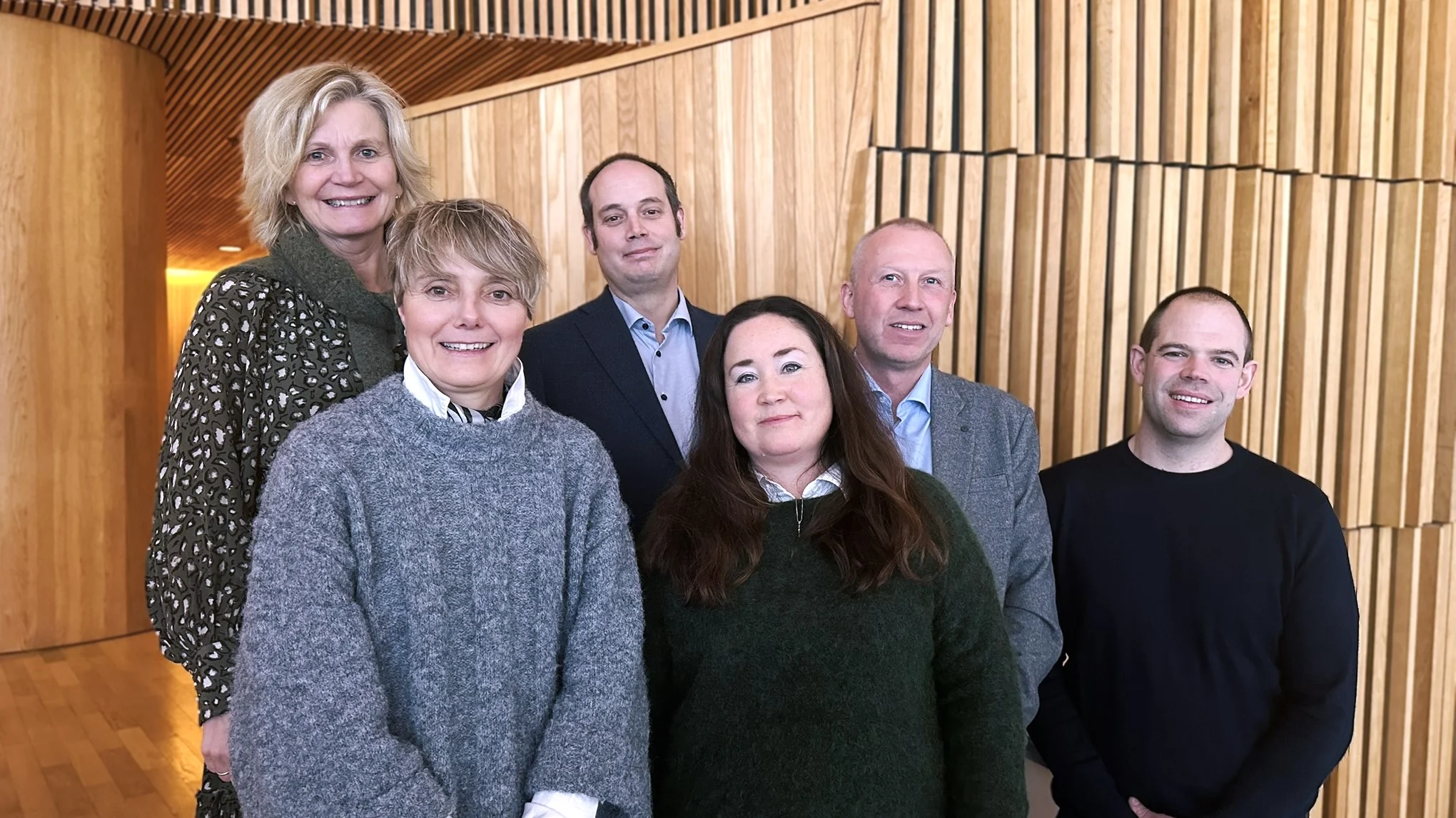 F.v. Ingunn H. Hegdal, Aud Mari Folden, Nils Olve Gillund, Edle Skavland, Kjetil Lerfall, Leif Johann Rugsland