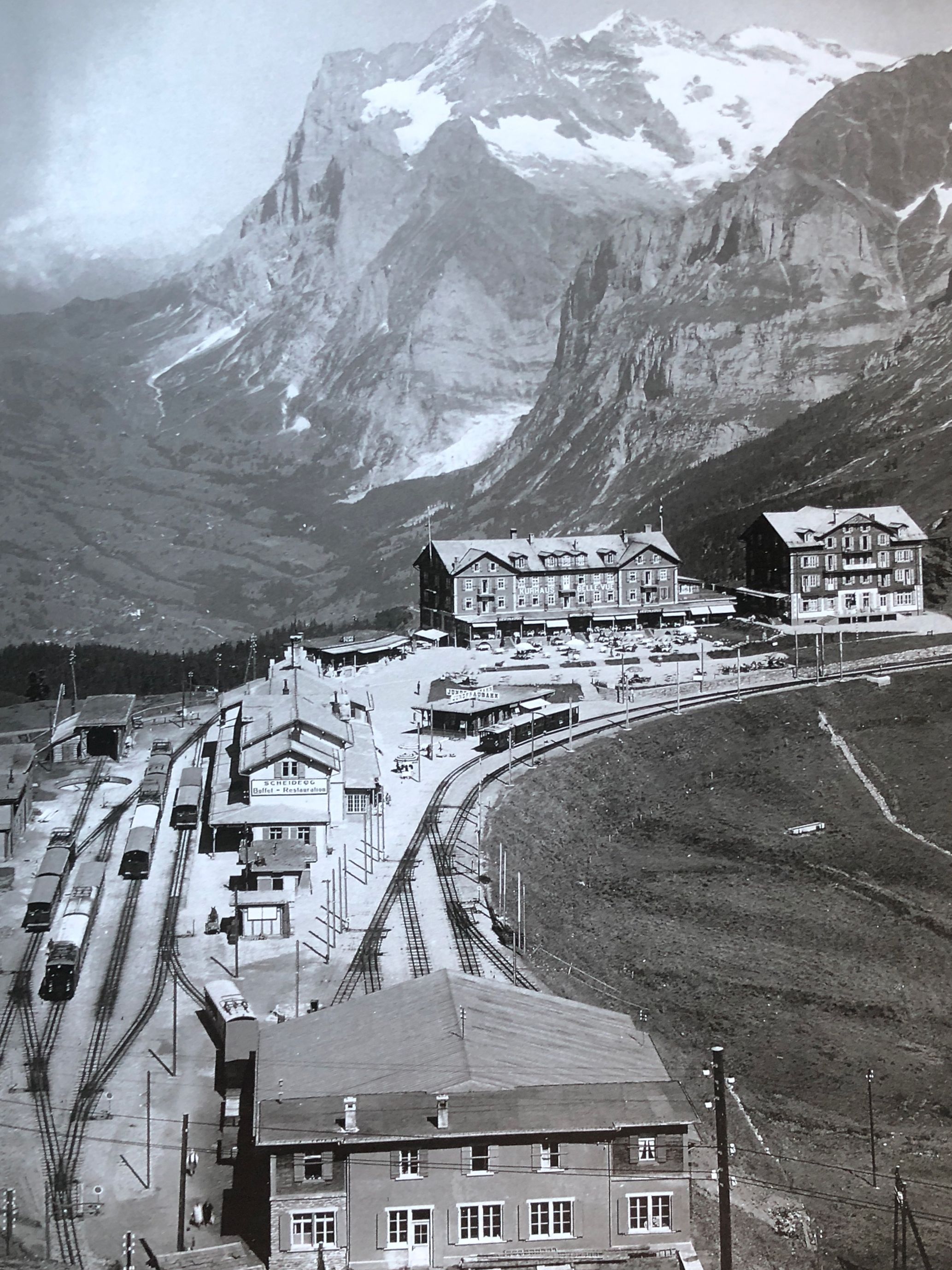 Der Bahnhof Kleine Scheidegg damals