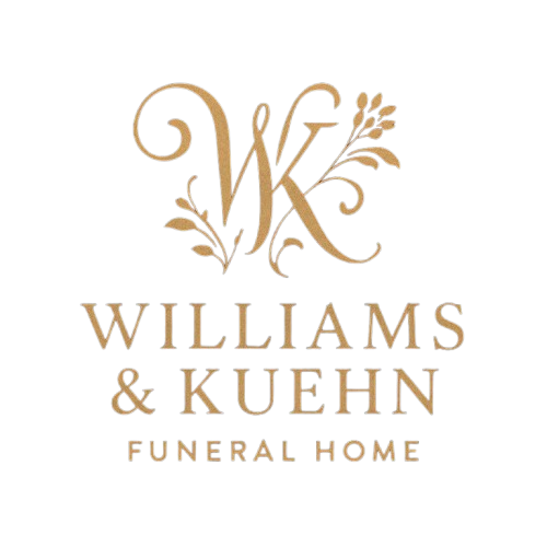 Gold logo for Williams & Kuehn Funeral Home