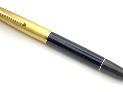 Vintage Aurora 88 Fountain Pen In Blue Case Black And Gold 14K Medium NIB Italy 1