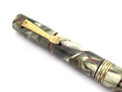 Vintage Eversharp Bantam Mechanical Pencil In Red Veined Gray Marble USA Sb
