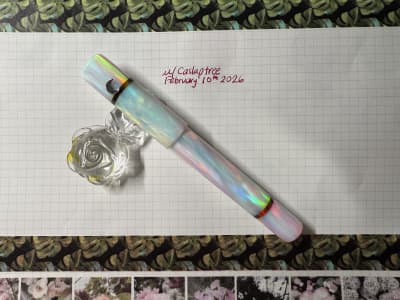 Wood Wonders of NC Oparex Fountain Pen with Crescent Moon Ro 1