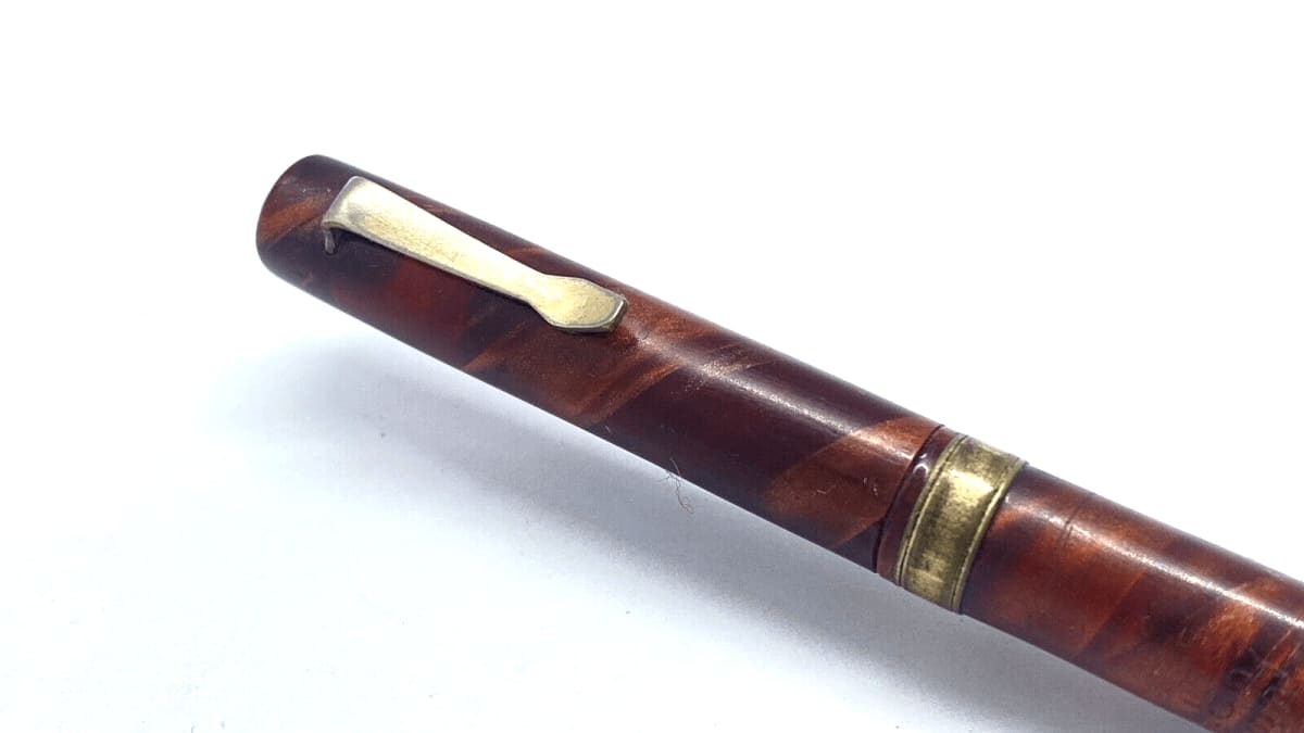 Vintage Eversharp Bantam Mechanical Pencil In Brown Swirl Made In USA In 1930'S