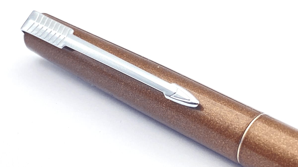 Vintage Parker 15 Fountain Pen In Brown Laque Medium NIB New Old Stock France