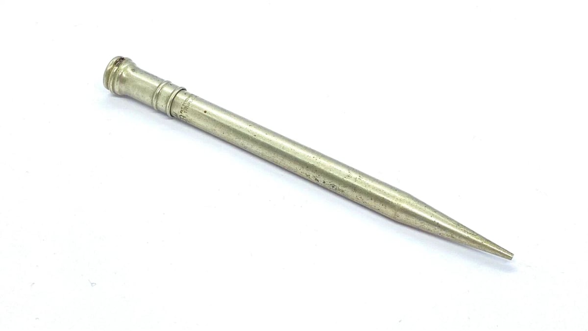 Vintage Parker Metal Pencil In Triple Silver Plated Made In USA Pat. Pending