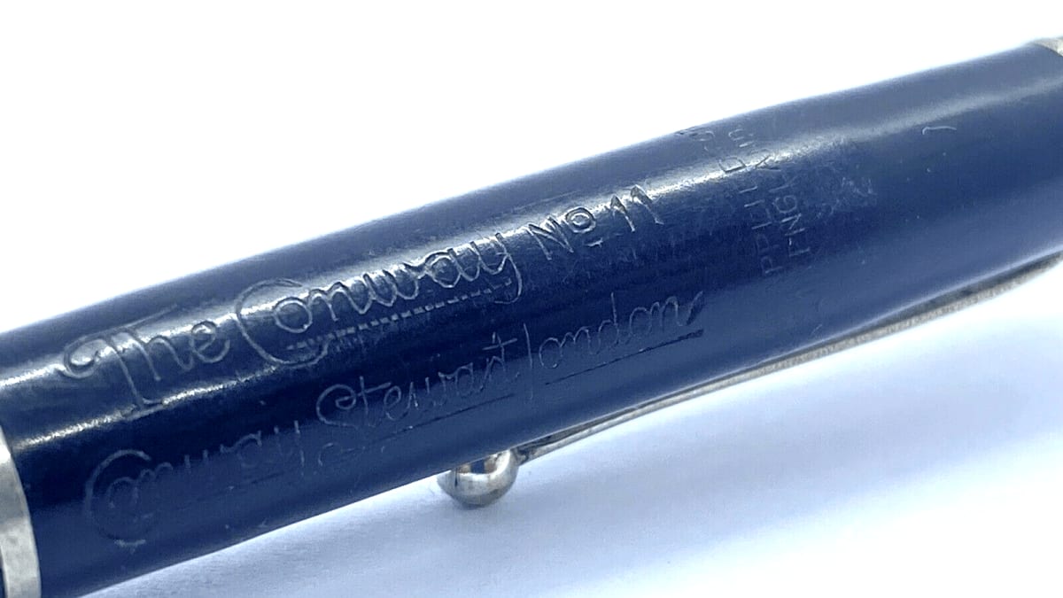 Vintage Conway Stewart Conway No 11 Pencil In Black England Works Fine