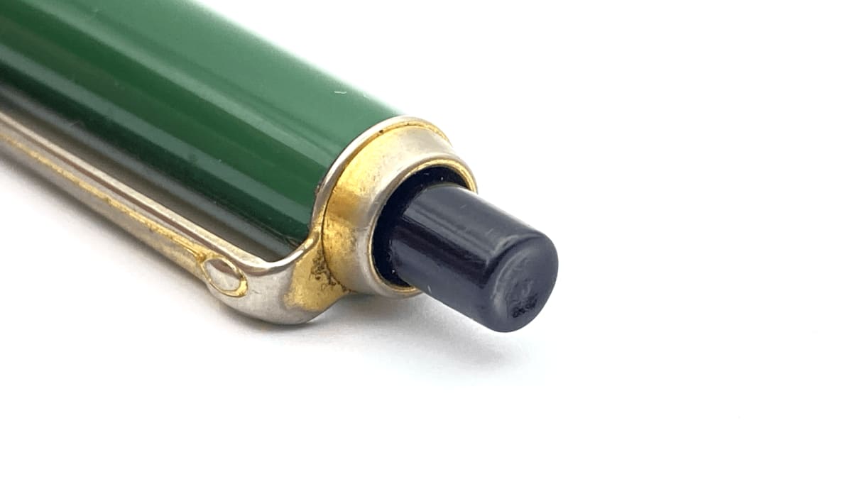 Vintage Pelikan Mk10 Ballpoint Pen Black And Green Gold Trim Made In Germany