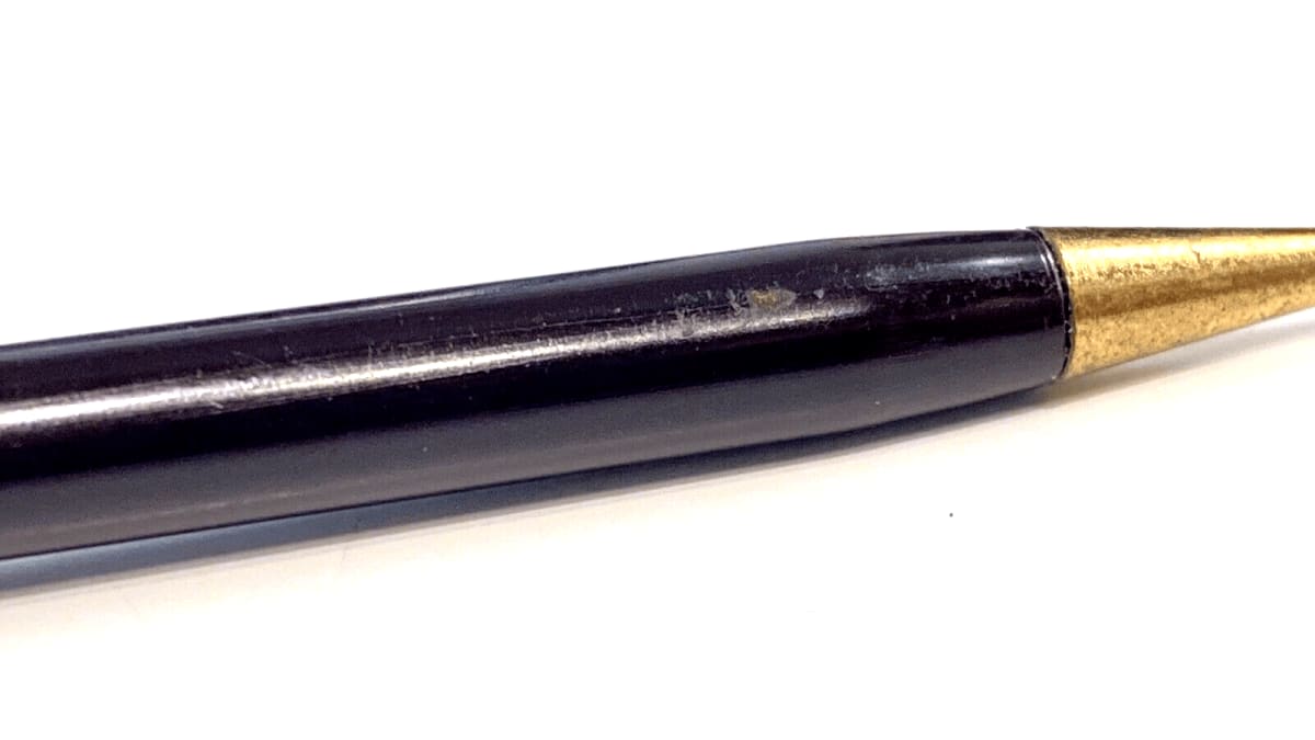 Vintage Urushi Mini Japanese Diary Pencil In Purple Urushi Made In Japan Oc
