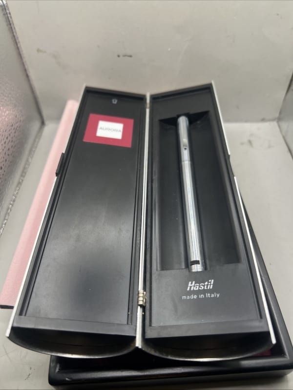 Vintage Aurora Hastil Fountain Pen Medium 14K Nib Boxed