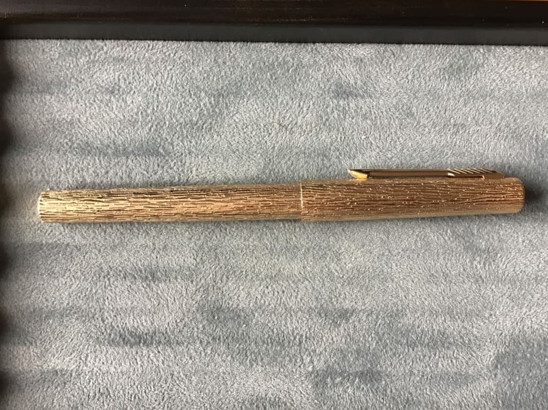 Uncommon Parker 105 "Bark finish" Fountain pen