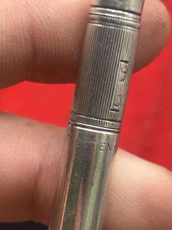 Sampson Mordan & Co “Centennial” Propelling Pencil - Very Rare. Sterling Silver