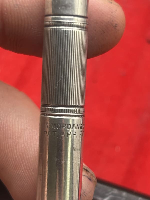 Sampson Mordan & Co “Centennial” Propelling Pencil - Very Rare. Sterling Silver