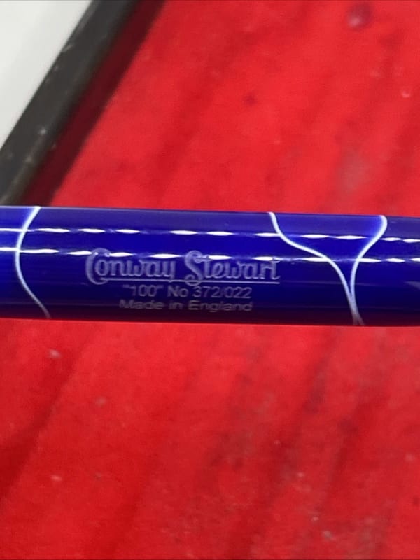 Conway Stewart 100 White Whirl Rollerball Pen