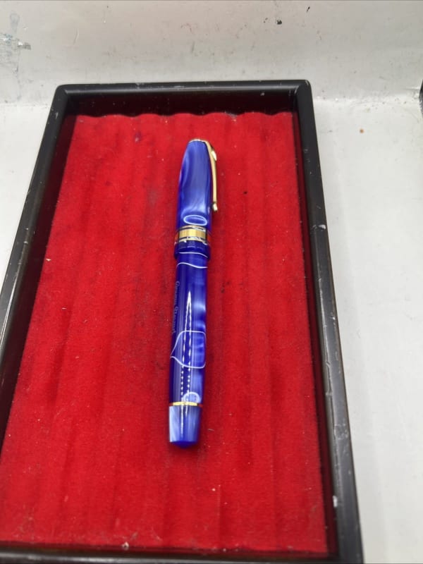 Conway Stewart 100 White Whirl Rollerball Pen