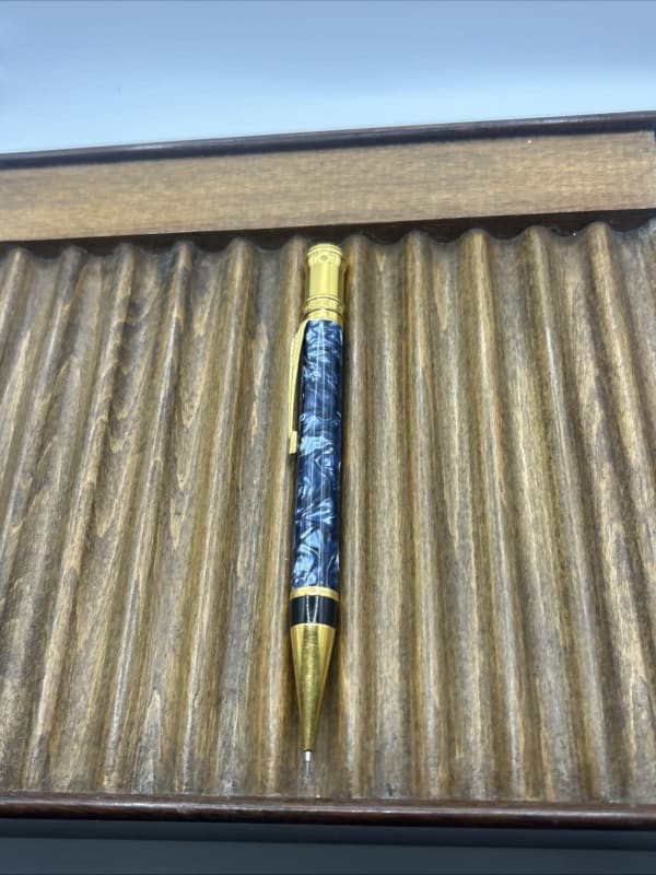 Parker Duofold Blue Marble Pencil